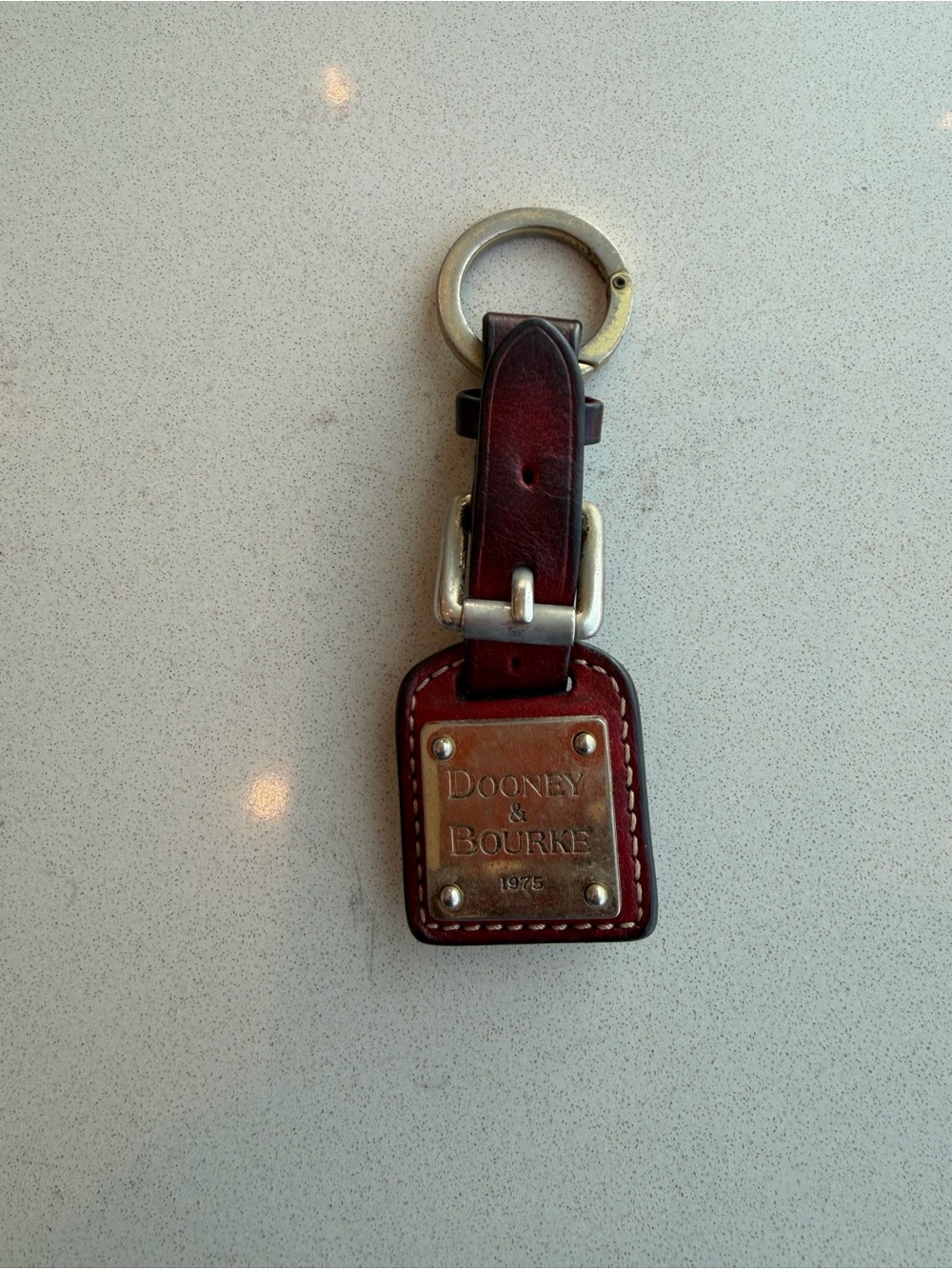 Dooney & Bourke Red Leather Key Fob - Picture 2 of 2